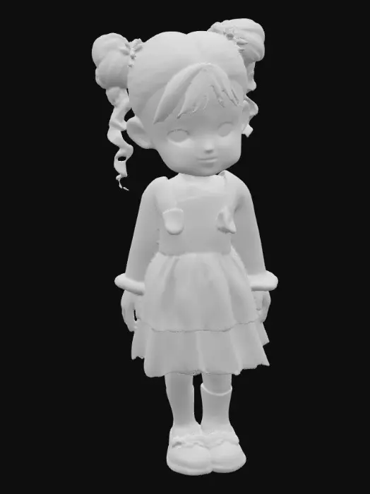 3D model for cute Blasian porcelain skin young girl with curly ponytails rosey cheeks hazel eyes, she's wearing a pretty pink lace dress with ruffles and white shiny slippers ~ M white knit, sweater with a pretty basket of delicate flowers in her hand picking colorful flowers.