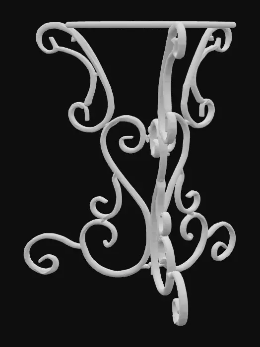 3D model for Iron Scroll Stand
