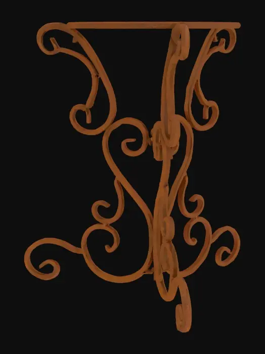 3D model for Iron Scroll Stand