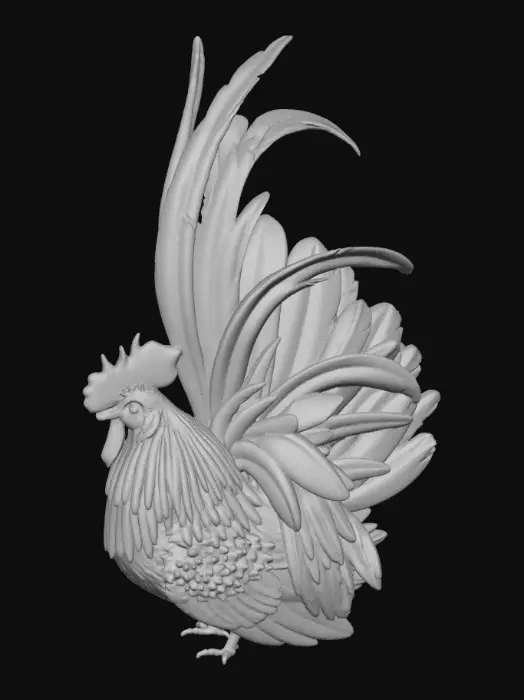 3D model for Majestic Rooster