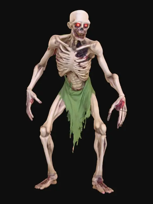 3D model for Create a creepy zombie crawling out of the grave with a cross, #Halloween2025#