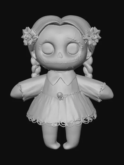 3D model for Gothic Doll, #Halloween2025#