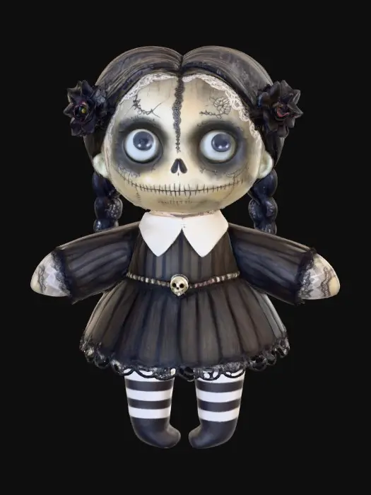 3D model for Gothic Doll, #Halloween2025#