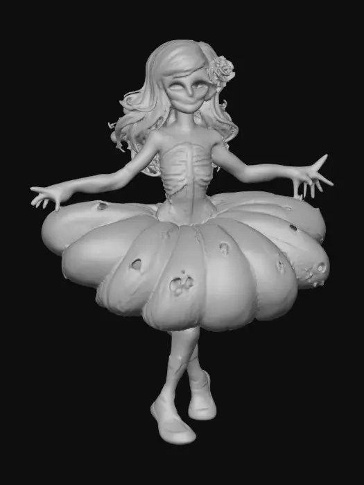 3D model for Watermelon Ghoul Ballerina, #Halloween2025#
