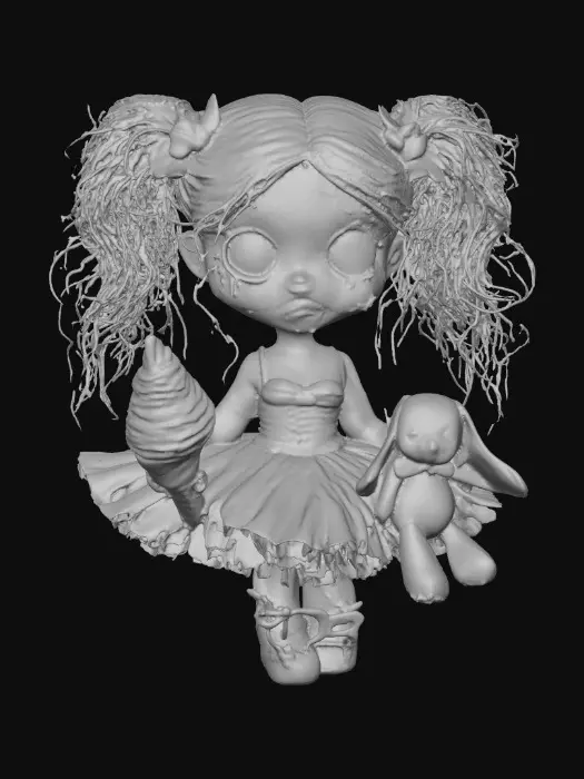 3D model for Sugar Goth Doll, #Halloween2025#