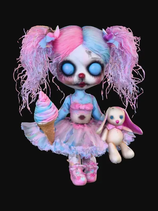 3D model for Sugar Goth Doll, #Halloween2025#
