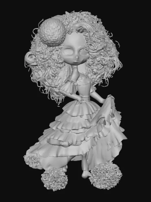 3D model for Moonlit Marigold Dancer, #Halloween2025#