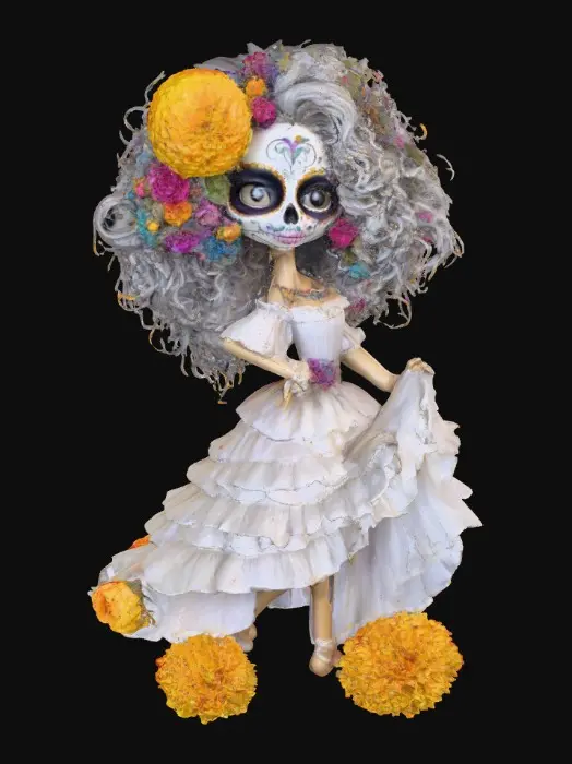 3D model for Moonlit Marigold Dancer, #Halloween2025#