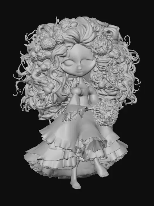 3D model for Mystical Marigold Maiden, #Halloween2025#