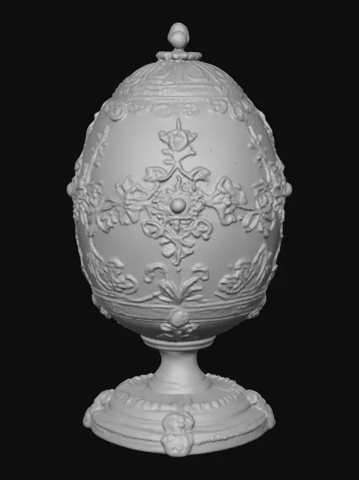 3D model for A very detailed and elborately decorated faberge egg stand a very detailed and elegant base, hyper-realistic,  #Thanksgiving#