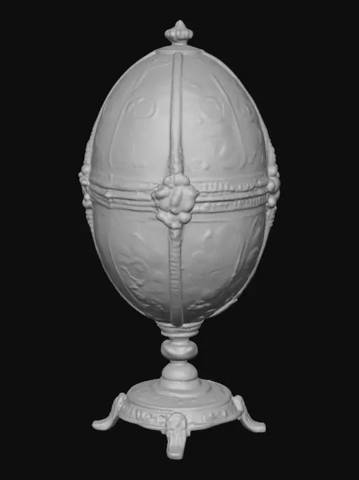 3D model for A very detailed and elborately decorated faberge egg stand a very detailed and elegant base, hyper-realistic,  #Thanksgiving#
