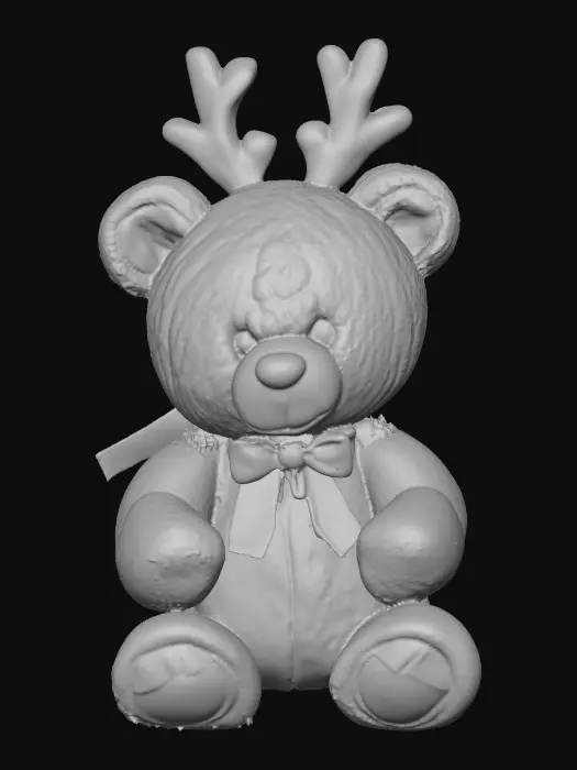 3D model for Cute Teddy bear wearing reindeer headband, #Christmas2025#,