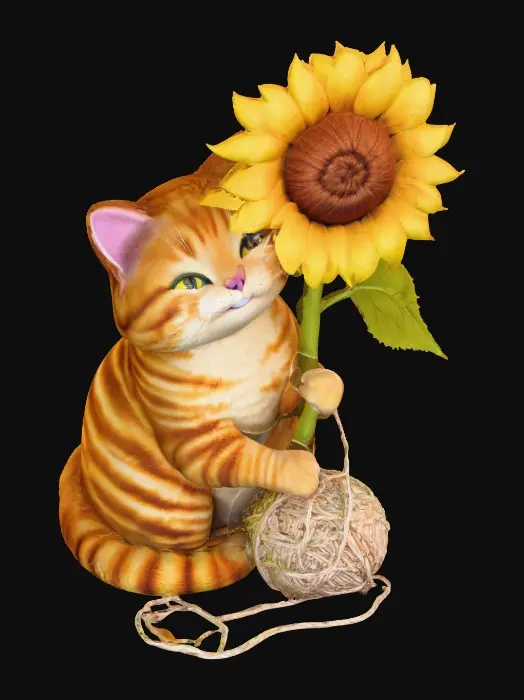 3D model for Sunflower Kitty, #Christmas2025#