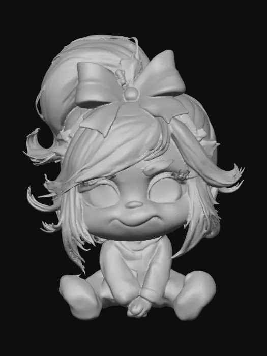 3D model for Grinchy Elf in Holiday Pajamas, #Christmas2025#