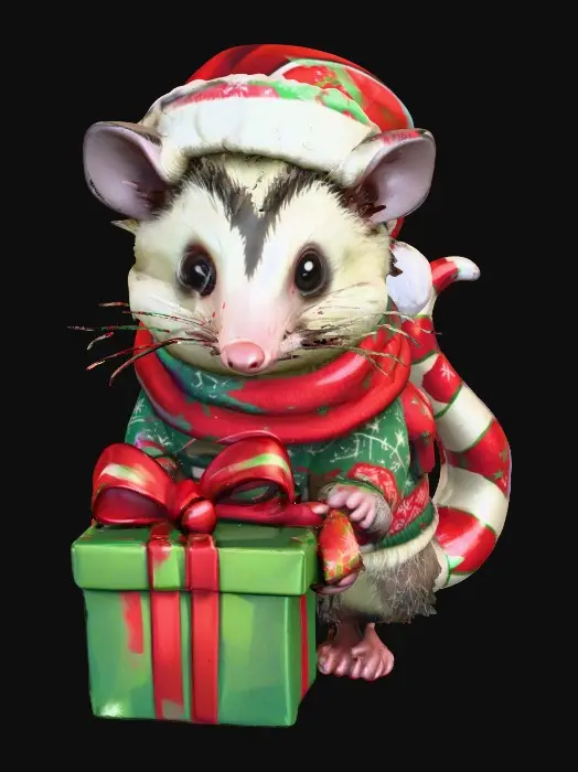 3D model for Festive Possum, #Christmas2025#