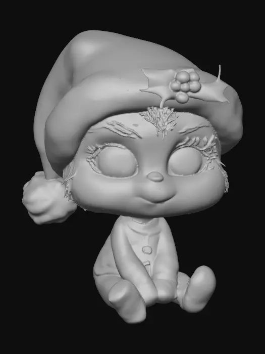 3D model for Festive Fuzzball, #Christmas2025#