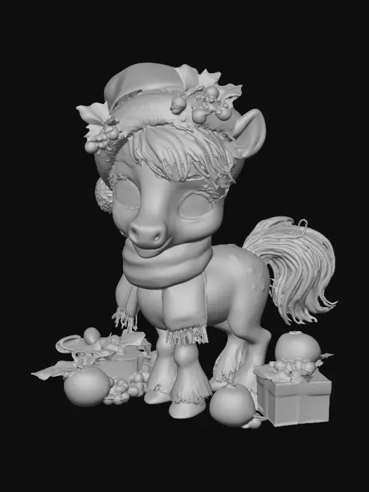 3D model for Festive Pony, #Christmas2025#