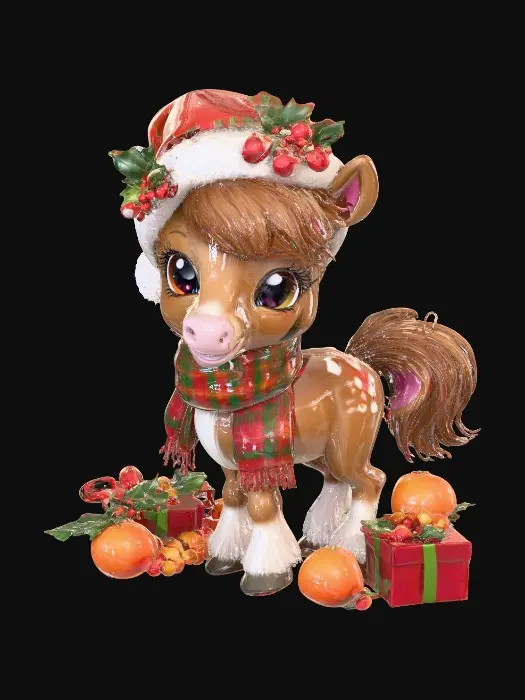 3D model for Festive Pony, #Christmas2025#