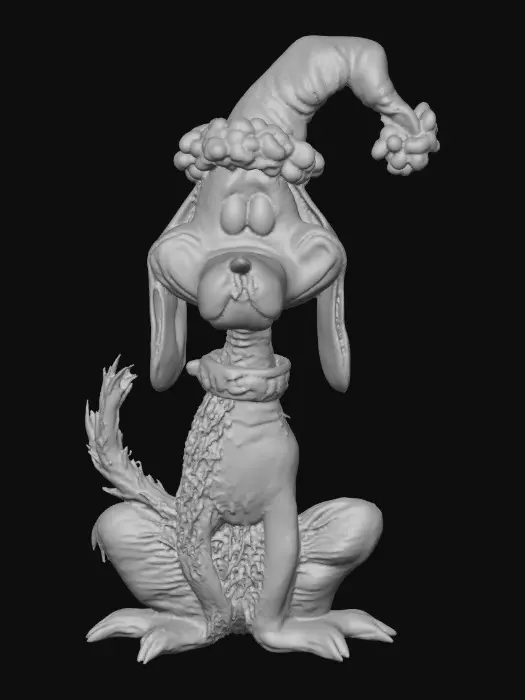 3D model for Max in a Santa Hat
