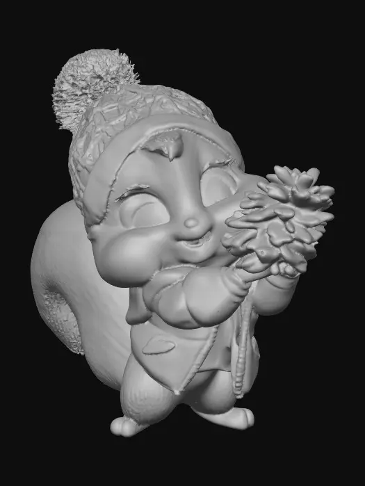 3D model for Winter Squirrel Surprise