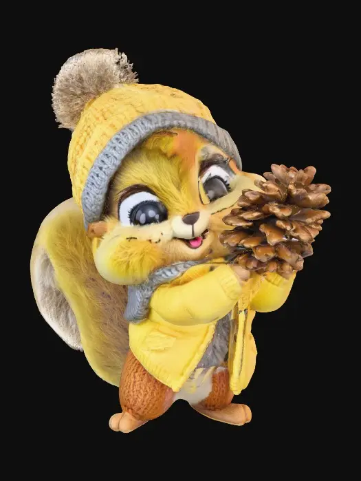 3D model for Winter Squirrel Surprise