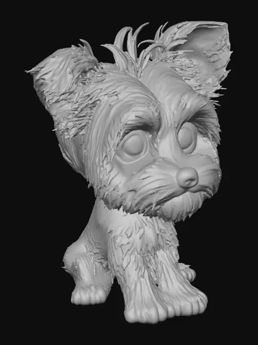 3D model for Adorable Pup Illustration