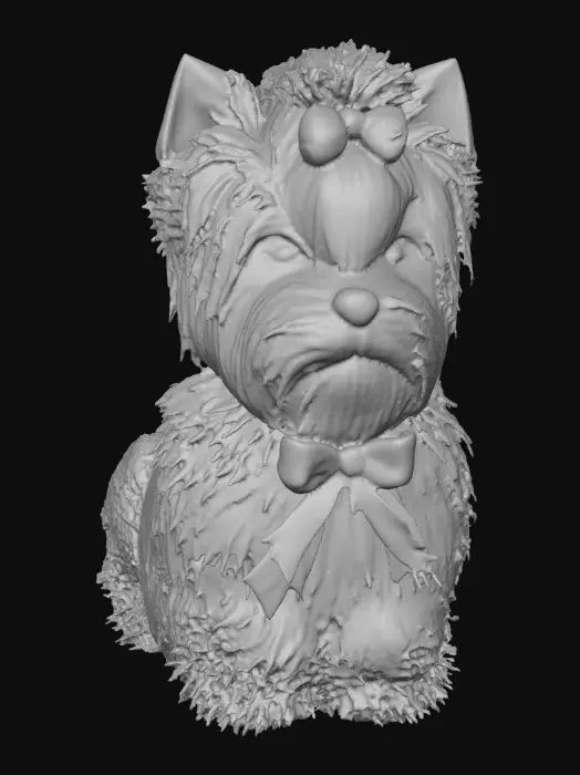3D model for Winter Yorkie