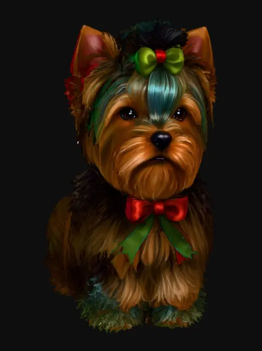 3D model for Winter Yorkie
