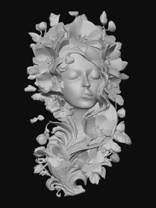 3D model for Floral Serenity