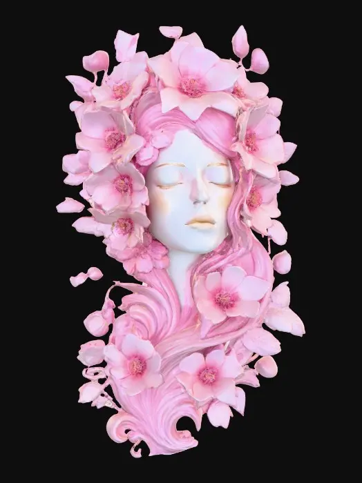 3D model for Floral Serenity