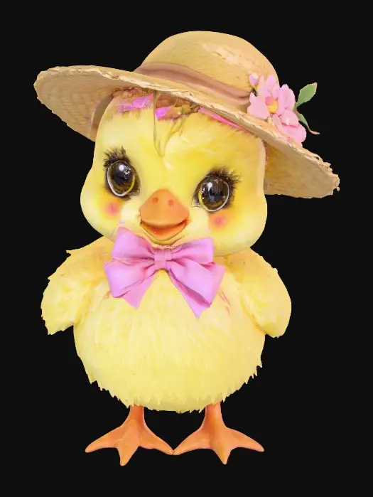3D model for Charming Chick with Hat