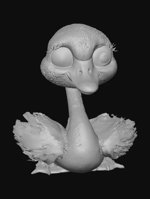 3D model for Fluffy Duckling