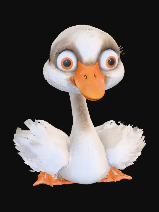 3D model for Fluffy Duckling