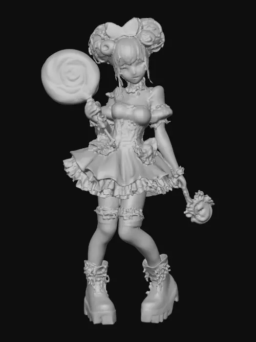 3D model for Candy Goth Princess