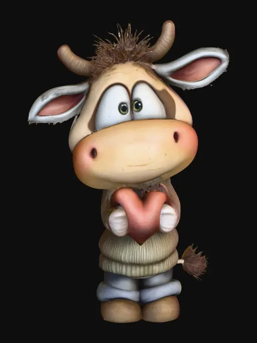 3D model for Heartfelt Cow