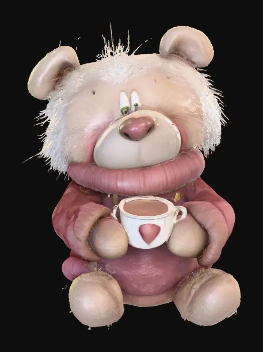 3D model for Cozy Bear with Cocoa