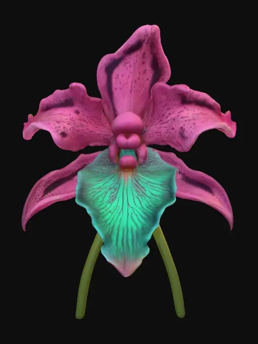 3D model for Vibrant Blossom Fantasy