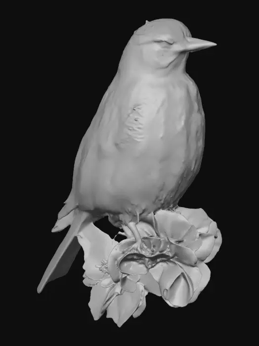 3D model for Bird Among Blossoms