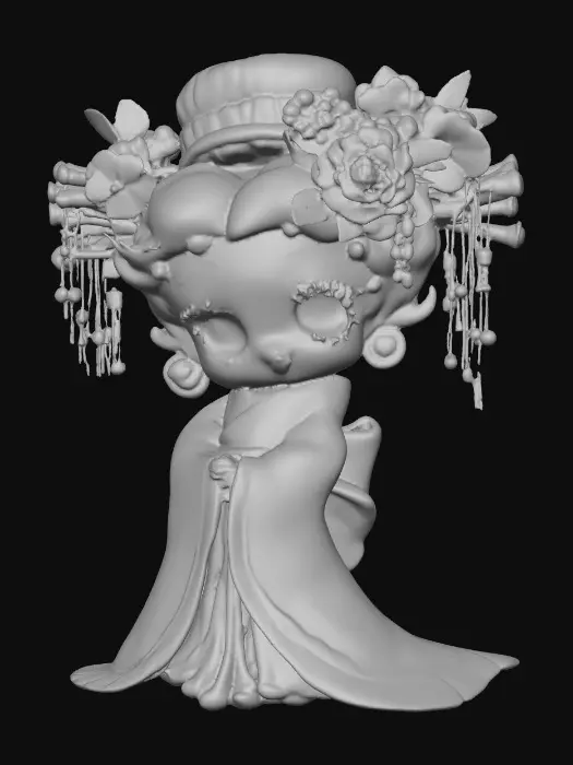 3D model for Geisha Pop Art