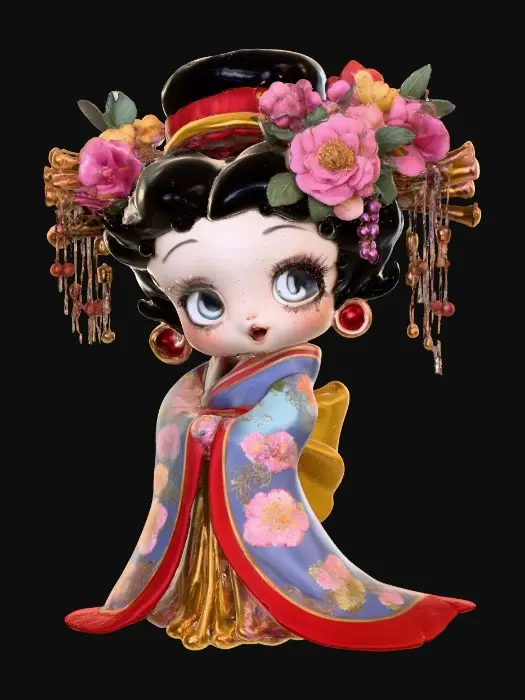 3D model for Geisha Pop Art