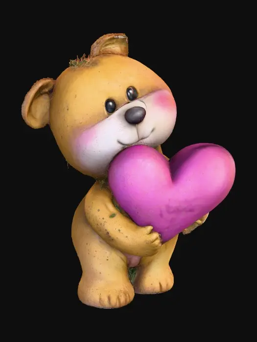 3D model for Teddy Bear with Heart