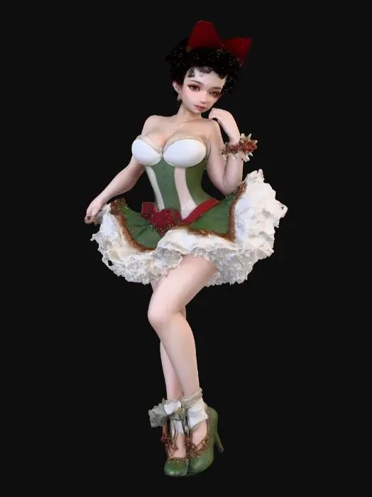 3D model for Festive Vintage Charm