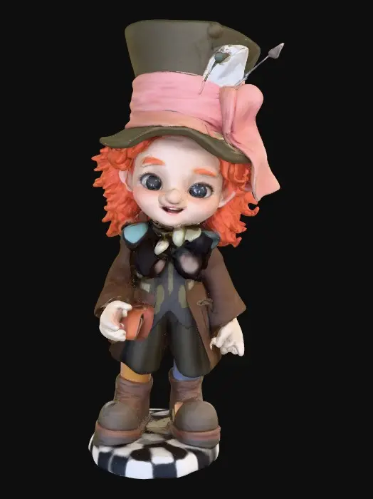 3D model for Whimsical Hatter Doll