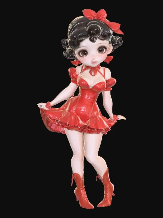 3D model for Retro Glam Doll