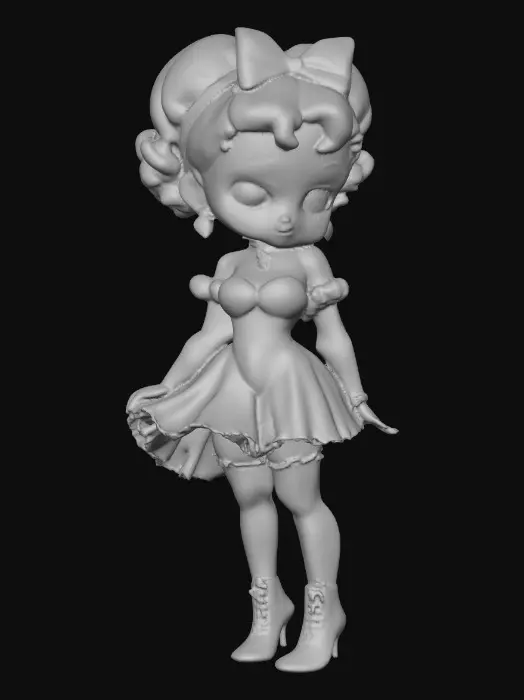 3D model for Red Ribbon Charm