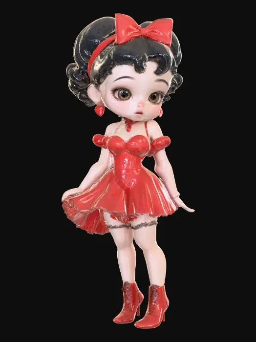 3D model for Red Ribbon Charm