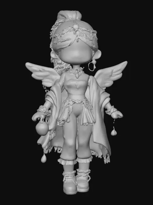3D model for Ethereal Winged Doll