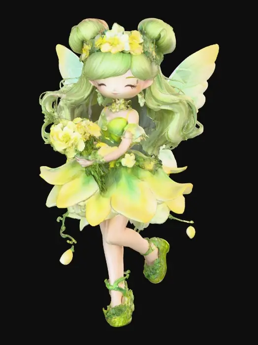 3D model for Spring Blossom Fairy