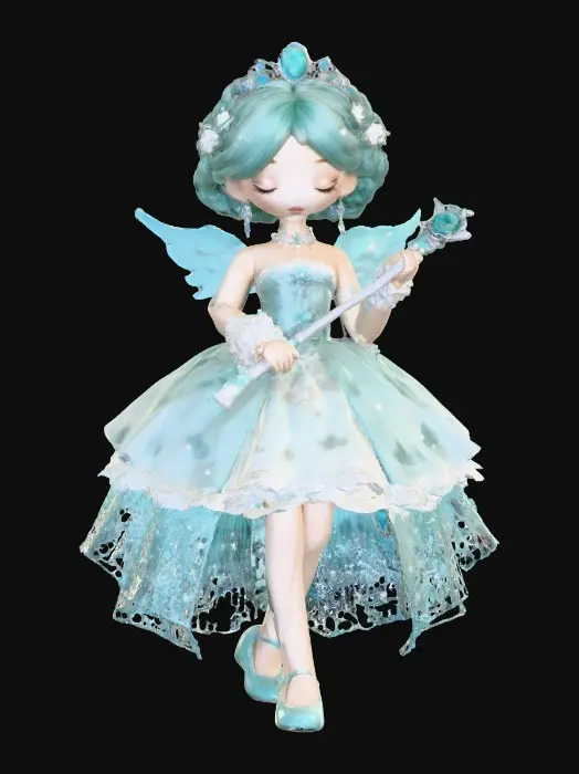 3D model for Emerald Fairy Princess