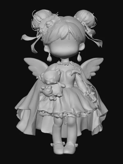 3D model for Blue Fairy Princess